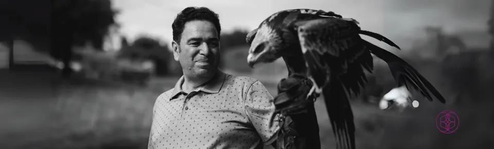 Gerardo Laempe mit Adler